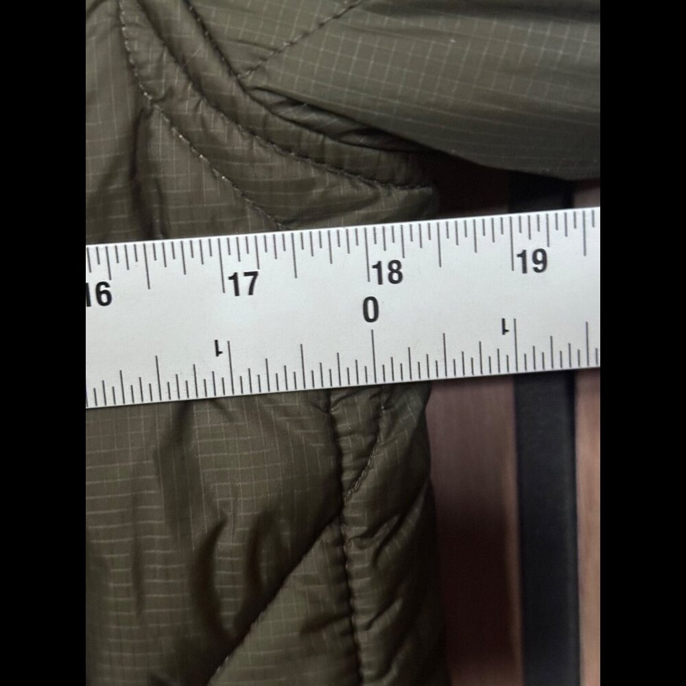 Artizia Parka Jacket Small Wool Nylon Puffer Quilted Sherpa Lined Open Front TNA - Picture 3 of 8